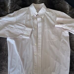 Brooks Brothers Pink Plaid Dress Shirt